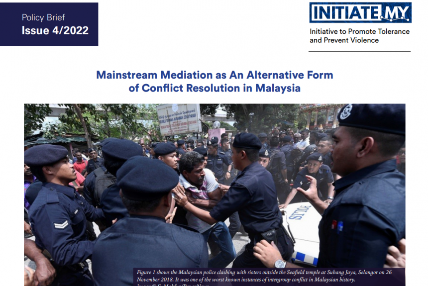 Mainstream Mediation as An Alternative Form of Conflict Resolution in Malaysia