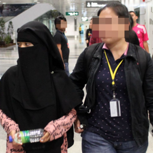 A 14-year-old Malaysian girl from Muar was arrested at Kuala Lumpur International Airport, suspected of attempting to join ISIS in February 2015. Image © The Star