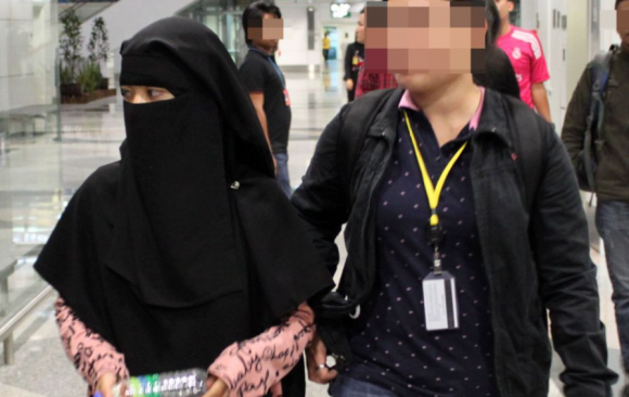 A 14-year-old Malaysian girl from Muar was arrested at Kuala Lumpur International Airport, suspected of attempting to join ISIS in February 2015. Image © The Star